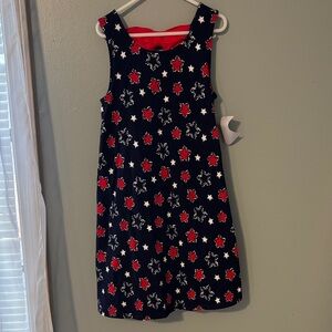 Tommy Bahama Red and White Star Pattern Dress